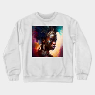 Powerful African Warrior Woman #4 Crewneck Sweatshirt